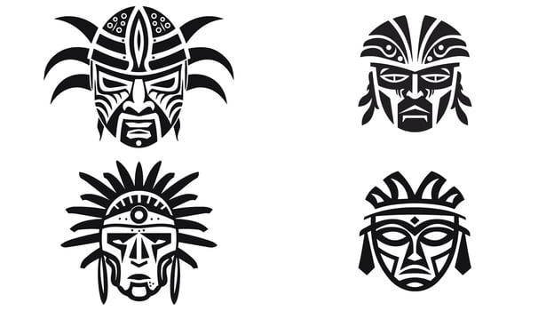 Awe-Inspiring African War Mask Unveiling the Powerful Traditions and Symbolism Behind This Ancient Artifact vector