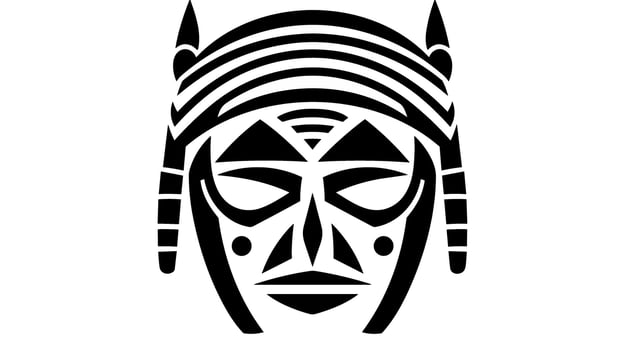 Awe-Inspiring African War Mask Unveiling the Powerful Traditions and Symbolism Behind This Ancient Artifact vector