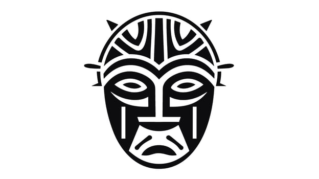 Awe-Inspiring African War Mask Unveiling the Powerful Traditions and Symbolism Behind This Ancient Artifact vector