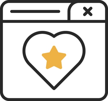 Favourite Page Vector Icon Design
