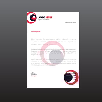 Letterhead Design Corporate Identity vector