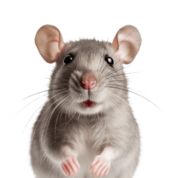 Rat face isolated. Illustration png