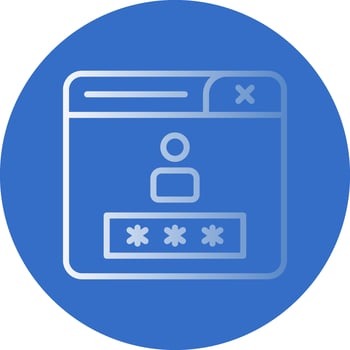 Login Vector Icon Design