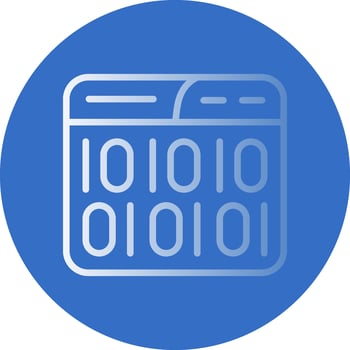 Binary Code Vector Icon Design
