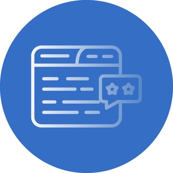 Review Vector Icon Design