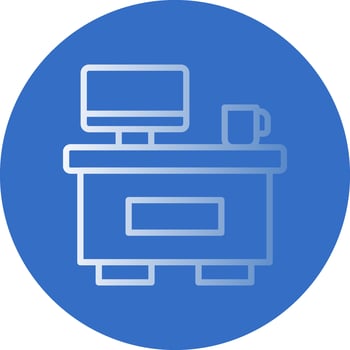Information Desk Vector Icon Design