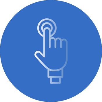 Double Tap Vector Icon Design