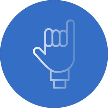 Little Finger Vector Icon Design