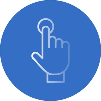 Tap Vector Icon Design