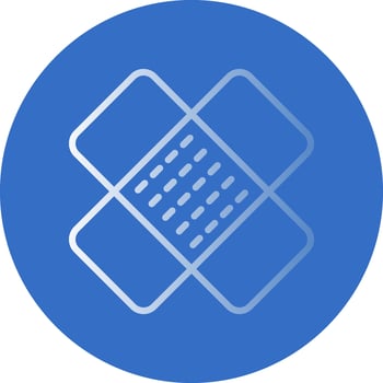 Bandaged Vector Icon Design