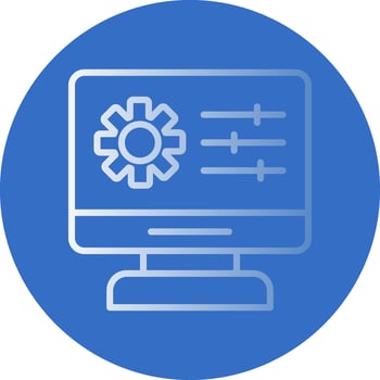 Web Management Vector Icon Design