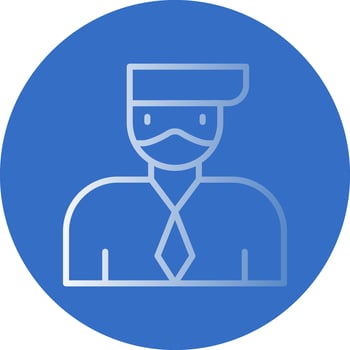 Face Mask Vector Icon Design