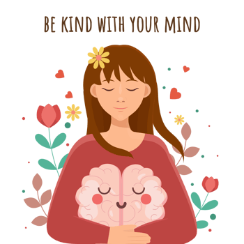 Mental Health Concept with Supportive Quotes png