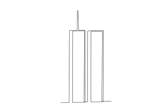 A WTC tower in America vector