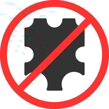 No leather Vector Icon Design