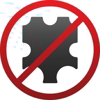 No leather Vector Icon Design