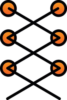 Shoe laces Vector Icon Design