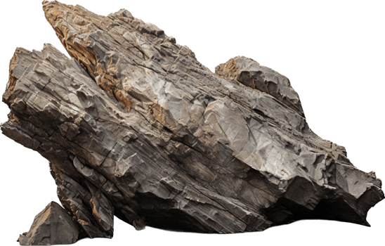 Obsidian rock with . png
