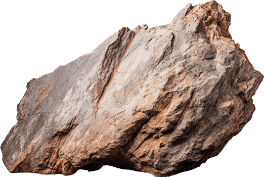 Obsidian rock with . png