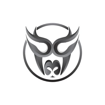 Buffalo Logo, Livestock Farm Animal Vector, Buffalo Head Design Simple Template Silhouette vector