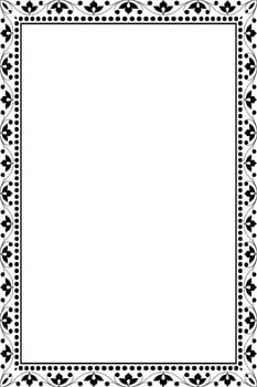 Vintage frame . Floral elements for design monograms, invitations, frames, menus and labels. Graphic design of the website, cafes, boutiques, hotels, wedding invitations. vector