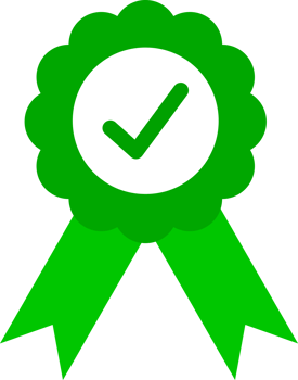 Certified medal icon png