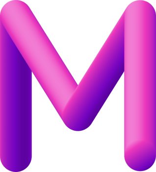 gradient alphabet 3D png