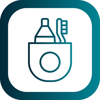Toothbrush Vector Icon Design