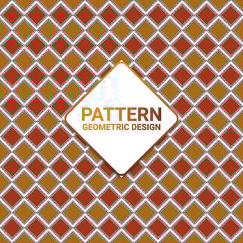 Seamless pattern with geometric design vector