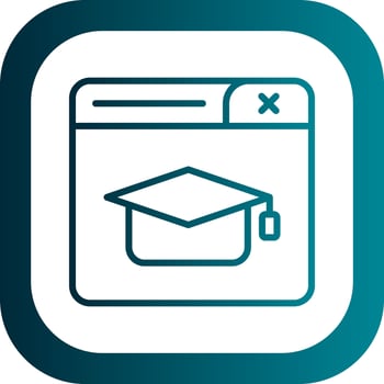 Online Education Vector Icon Design