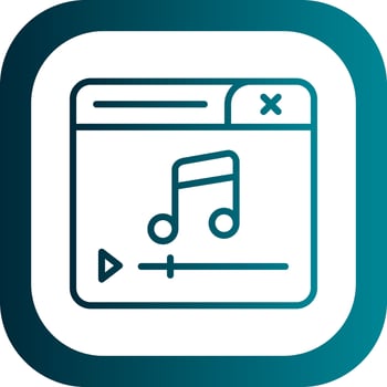Music Player Vector Icon Design