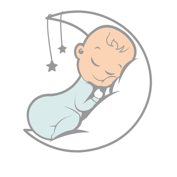 baby sleep logo vector