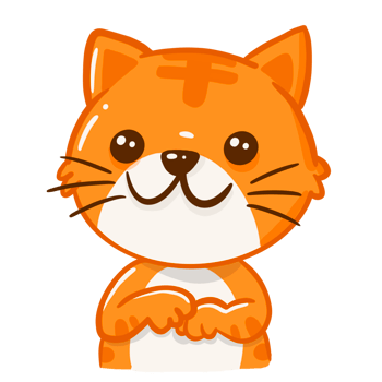 Cute cat cartoon png