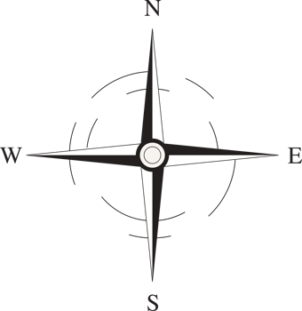 Compass Rose Icon classical flat design Template png