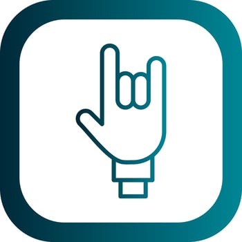 Rock On Vector Icon Design