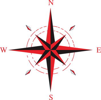 Compass Rose Icon classical flat design Template png