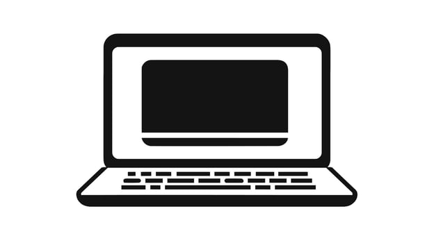 Empowering Productivity Discover the Symbolism Behind the Laptop Icon vector