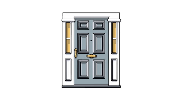 Unlocking Meaning Exploring the Symbolism of Door Icons vector