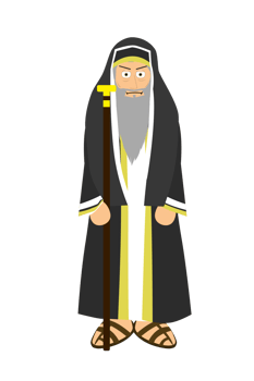 Cartoon Bible Character - Religious Leader png