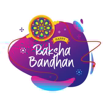 Happy Raksha Bandhan Banner Background Design Illustration vector