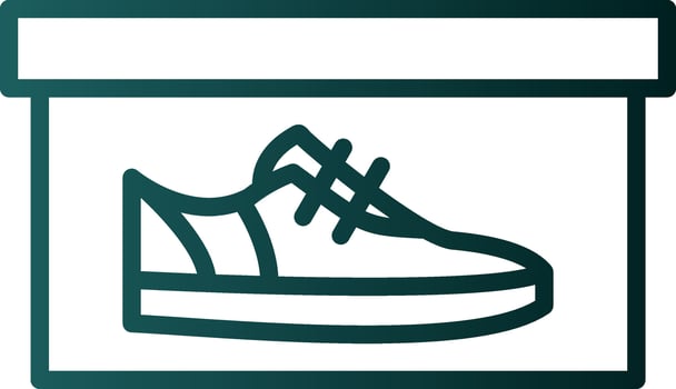 Shoe box Vector Icon Design