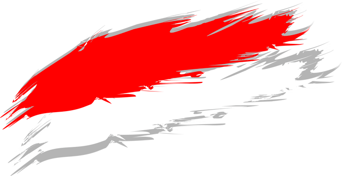 Indonesia flag in splash paint icon sign symbol transparent background png