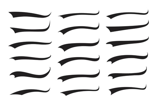 Text Tails Swoosh Baseball Sign, Typography font curve tail, font swoosh curly ornamental vector, baseball retro type for texts ornaments football or athletics sporty elements swash underline Swirl vector