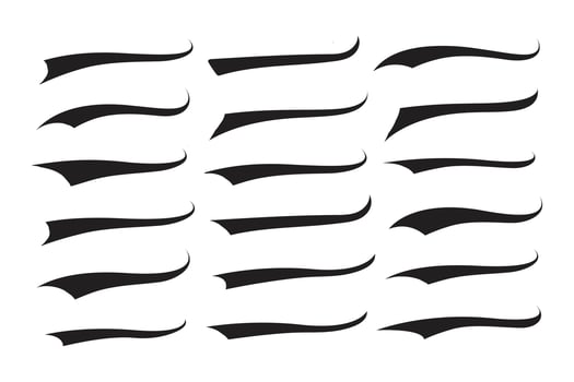 Text Tails Swoosh Baseball Sign, Typography font curve tail, font swoosh curly ornamental vector, baseball retro type for texts ornaments football or athletics sporty elements swash underline Swirl vector