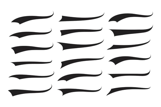 Text Tails Swoosh Baseball Sign, Typography font curve tail, font swoosh curly ornamental vector, baseball retro type for texts ornaments football or athletics sporty elements swash underline Swirl vector