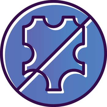No leather Vector Icon Design