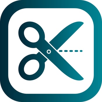 Cutting Vector Icon Design
