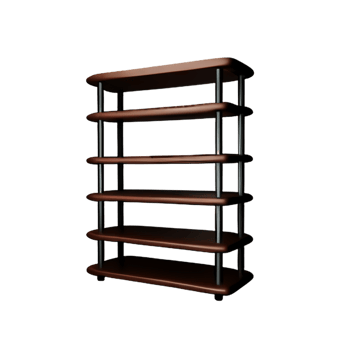 Modern shelf isolated on white background png