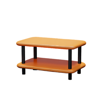 Modern shelf isolated on white background png