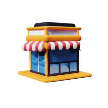 Store isolated with white background png